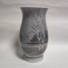 Vaso porcellana B&G Copenhagen alberi invernali h. 30 cm 2