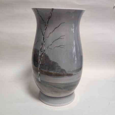 Vaso porcellana B&G Copenhagen alberi invernali h. 30 cm