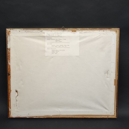 Quadro tempera su tela soggetto paesaggio autore Tassinari