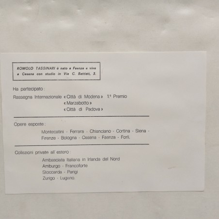 Quadro olio su tela uomo che fuma autore Romolo Tassinari