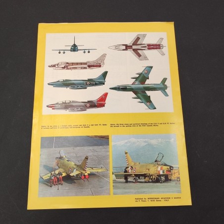 Brochure FIAT G91 Y Aviazione Marina Interconair 4 pagine