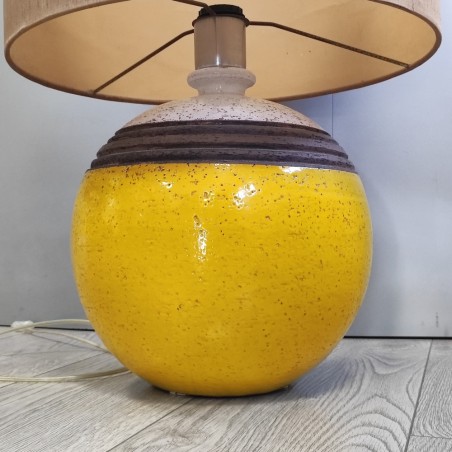 Lampada da tavolo forma sferica Aldo Londi per Bitossi