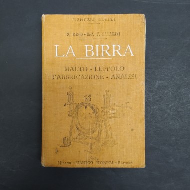 Manuale Hoepli La Birra Rasio Samariani 1906