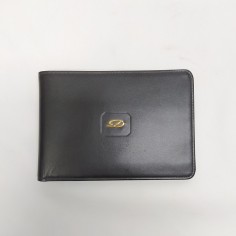 Dupont porta foglio e porta libretti assegni in pelle nera nuovo