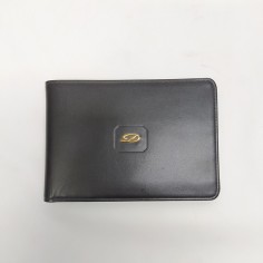 Dupont porta foglio e porta libretti assegni in pelle nera nuovo 2