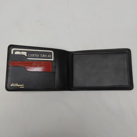 Dupont porta foglio e porta libretti assegni in pelle nera nuovo