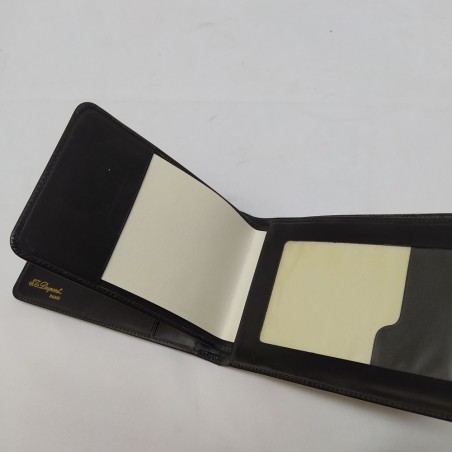Dupont porta foglio e porta libretti assegni in pelle nera nuovo