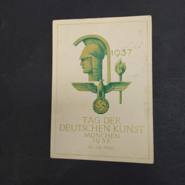 Cartolina Tag Der Deutschen Kunst Munchen 1937 viaggiata