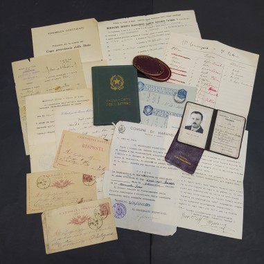 Blocco Avv. Coppi Passaporto, tesserini Camera Deputati e corrispondenza