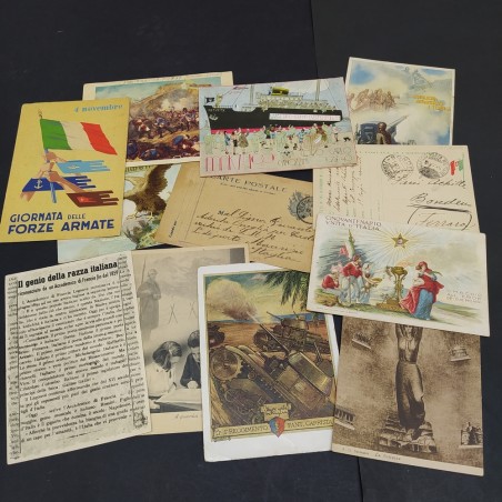 Lotto di 30 cartolinbe militari periodo I e II guerra modniale alcune viaggiate