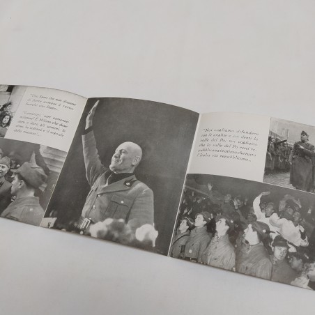 Pieghevole opuscolo RSI Mussolini per l'Italia Repubblicana