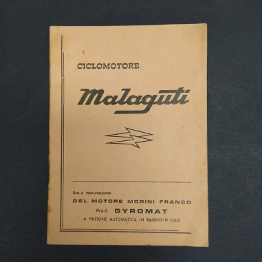Libretto uso e manutenzione ciclomotore Malaguti motore Morini Gyromat
