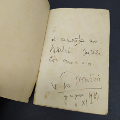 Libretto "Pace coatta disarmo armato" con dedica di V.A. Martini 2