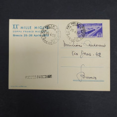 Cartolina XX Mille Miglia 25-26 Aprile 1953 viaggiata 2