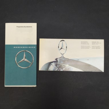 Lotto di due pubblicazioni cataloghi Mercedes tabella colori e produzione