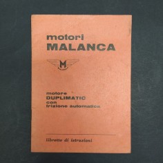 Libretto Istruzioni Motori Malanca mod. Duplimatic con frizione automatica