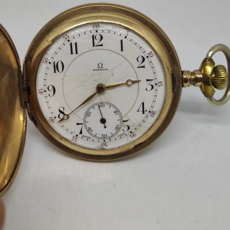 Orologio da tasca cipolla Omega Grand Prix oro 10 kt