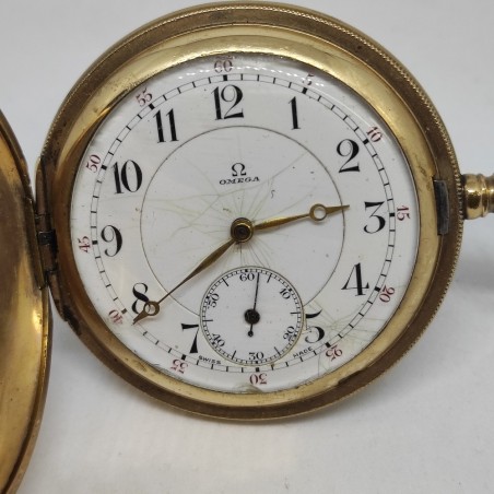 Orologio da tasca cipolla Omega Grand Prix oro 10 kt