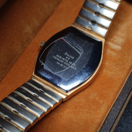 Orologio polso donna Bulova Longchamp acciaio oro pari nuovo