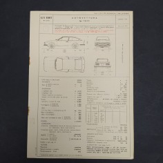 Documento per l'omologazione dell'auto Alfa Romeo 116.10, 1974. Segni di ruggine
