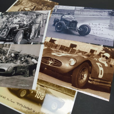 Lotto di 12 foto di auto riproduzioni d'epoca, misura 31x21 cm. Buone condizioni 2