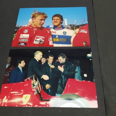 Lotto di 2 foto di Micheal Schumacher 30x21 cm in buone condizioni