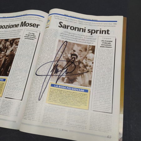 Rivista Il Mondiale a Verona per i mondiali di ciclismo 1999 con autografi