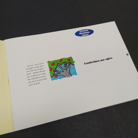Brochure aziendale dei freni Brembo. Leggero alone ingrigito in copertina