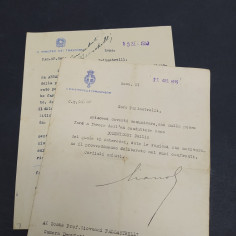 Lotto di 2 documenti Ministero delle comunicazioni e Trasporti 1925 e 1953 2