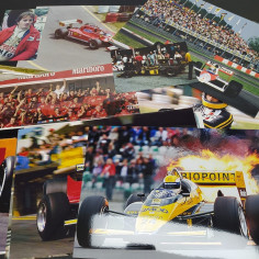 Lotto di 126 foto di auto, piloti, circuiti di F1, misure varie ben conservate 2