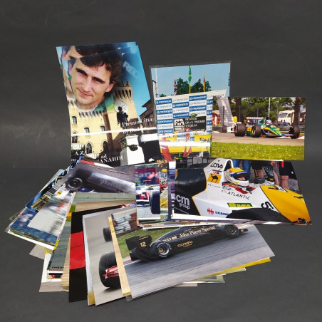 Lotto di 126 foto di auto, piloti, circuiti di F1, misure varie ben conservate