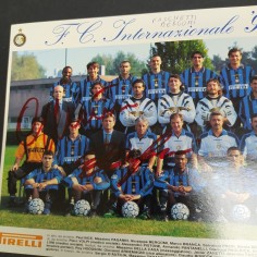 Foto F.C. Internazionale 1996/97 con autografo Facchetti e Bergomi. Ottima 2