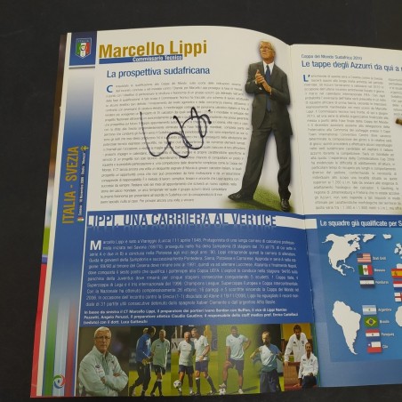 Pubblicazione in occasione della partita Italia-Svezia 2009 con autografi