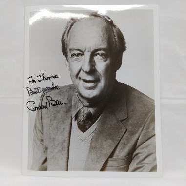 Foto dell'attore Conrad Stafford Bain con autografo. Firma in parte offuscata