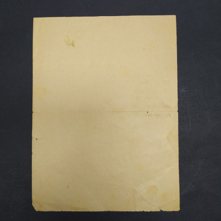 Lettera manoscritta del poeta Olinto Dini datata 1943. Forte ingiallimento