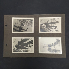 Lotto di 4 foto di velivoli da guerra dimensioni 6,5x9 cm. Buone condizioni
