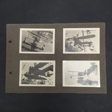 Lotto di 4 foto di velivoli da guerra dimensioni 6,5x9 cm. Buone condizioni