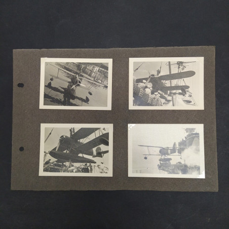 Lotto di 4 foto di velivoli da guerra dimensioni 6,5x9 cm. Buone condizioni
