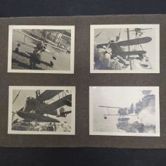 Lotto di 4 foto di velivoli da guerra dimensioni 6,5x9 cm. Buone condizioni 2