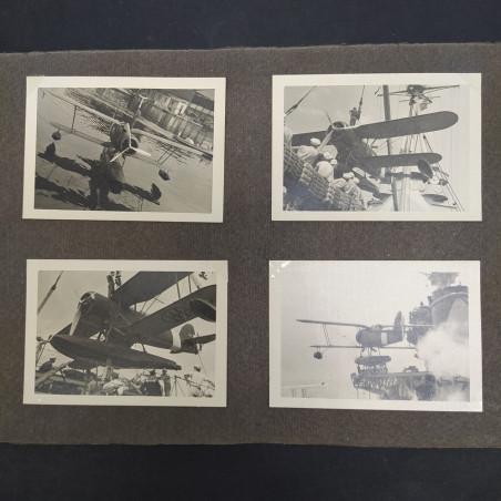 Lotto di 4 foto di velivoli da guerra dimensioni 6,5x9 cm. Buone condizioni