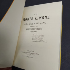 Volume Al Monte Cimone - Gita nel Frignano, copia anastatica, Federico Carandini 2