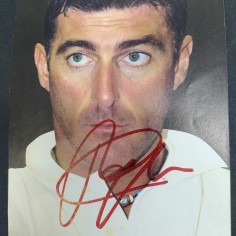 Ritaglio di rivista con foto e autografo del calciatore Gianluca Pagliuca. Buono 2
