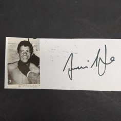 Ritaglio con foto e autografo del calciatore Amarildo Tavares. Buone condizioni 2