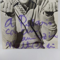 Foto e autografo dell'attore Walter Chiari con dedica. Buone condizioni 2