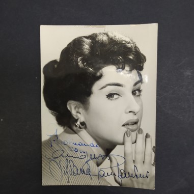 Foto autografata dell'attrice Silvana Pampanini con timbro del fotografo