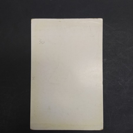 Cartolina autografata di Gino Latilla. Ingrigimento della carta