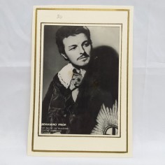 Foto autografata del cantante lirico Beniamino Prior con passe partout
