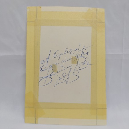 Foto autografata del cantante lirico Beniamino Prior con passe partout