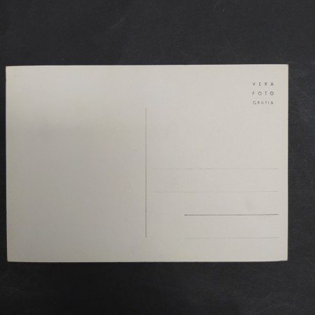 Cartolina con foto e autografo dell'attore Ugo Tognazzi, 15x10,5 cm, ottima