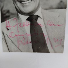 Foto autografata dell'attore Gianni Agus con dedica poco leggibile, 15x10 cm 2
